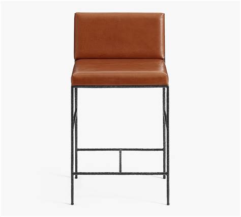 Rockwell Leather Stool 